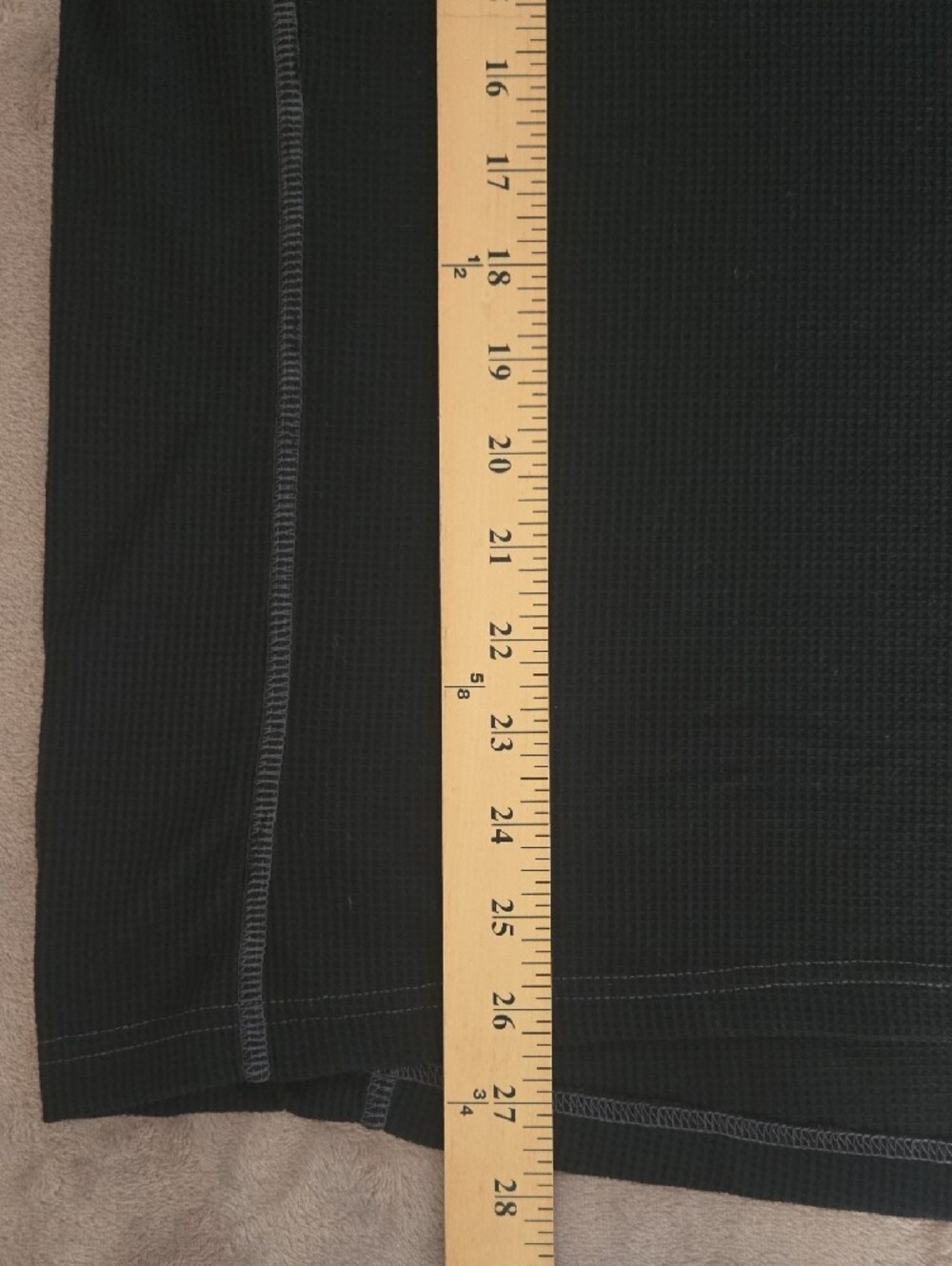 New with Tag Carhartt Black Long-Sleeve Waffle Thermal Shirt Size Medium - Picture 6 of 7